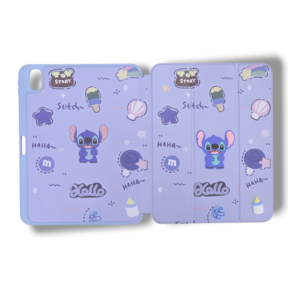 IPAD A16 11" PULGADAS / IPAD 10ma GENERACION / IPAD 10,9" PULGADAS 2022 - ESTUCHE DE AGENDA DISEÑO DE STITCH