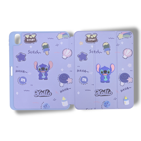 IPAD A16 11" PULGADAS / IPAD 10ma GENERACION / IPAD 10,9" PULGADAS 2022 - ESTUCHE DE AGENDA DISEÑO DE STITCH