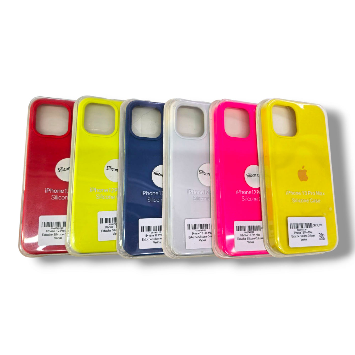 IPhone 12 Pro Max - Estuche Silicone Colores Varios