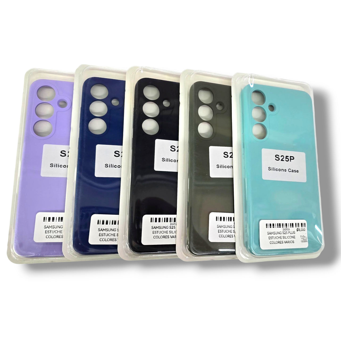 SAMSUNG S25 PLUS - ESTUCHE SILICONE COLORES VARIOS