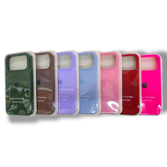 IPHONE 17 PRO MAX - ESTUCHE DE SILICONE COLORES VARIOS