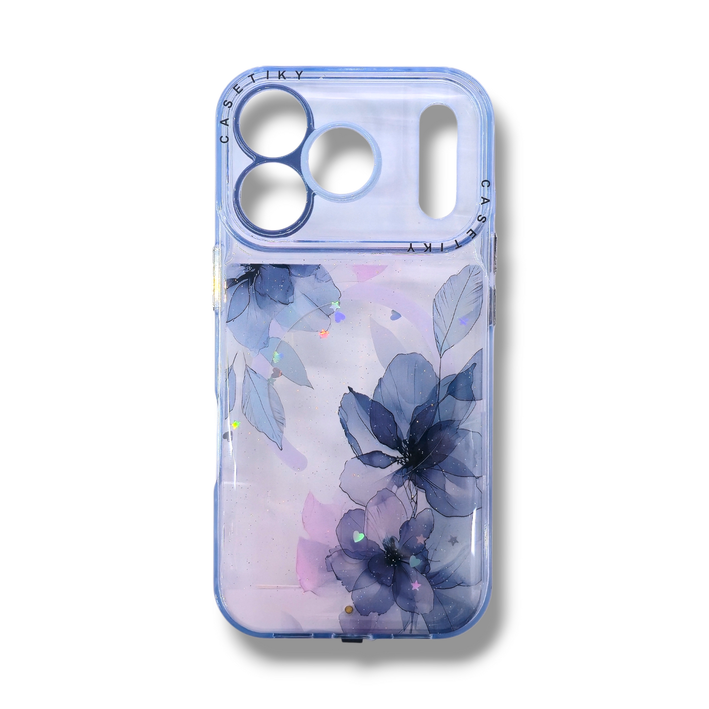 IPHONE 17 PRO - ESTUCHE CON MAGSAFE DISEÑO DE FLORES / TRASPARENTE CON LUZ LED COLORES VARIOS