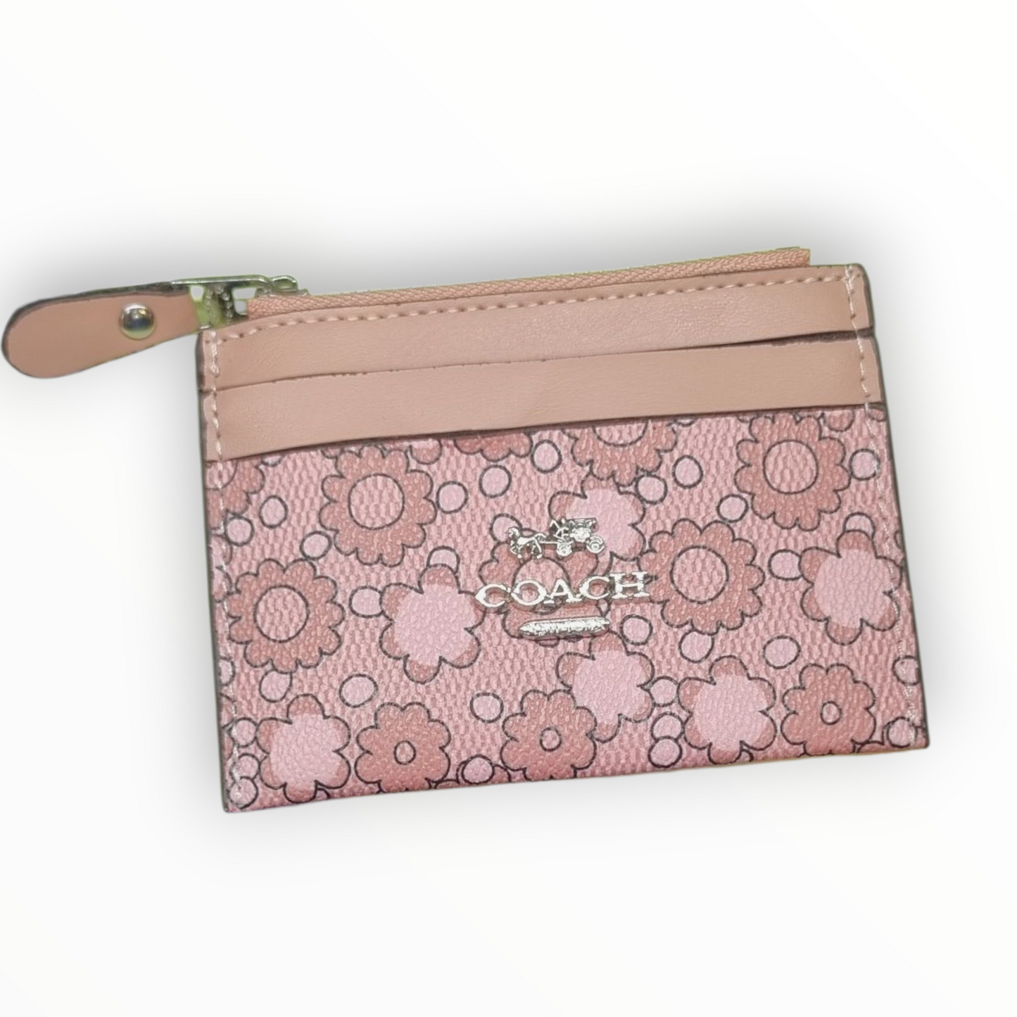 MONEDERO TARJETERO PARA DAMA  ESTILO COACH - AAA - 1 UNIDAD
